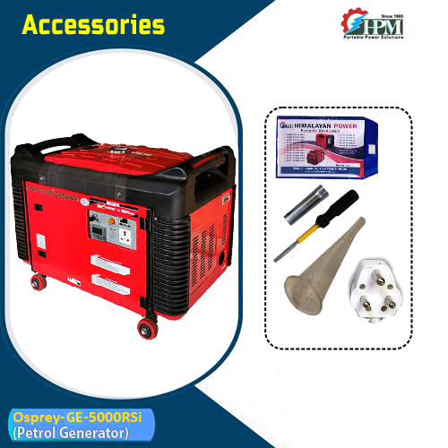5 KVA Petrol Generator , Model Osprey GE-5000RSi, Recoil & Self Start